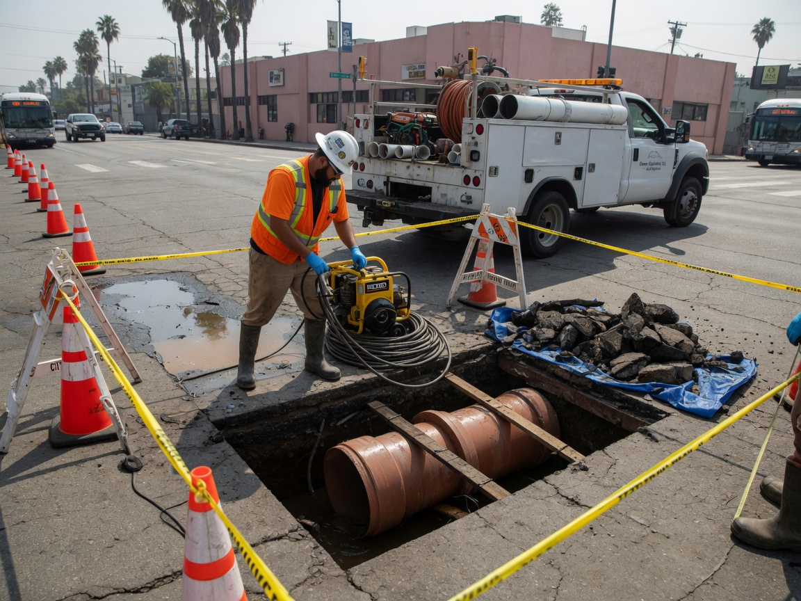 Commercial Sewer Line Repair in Los Angeles, CA