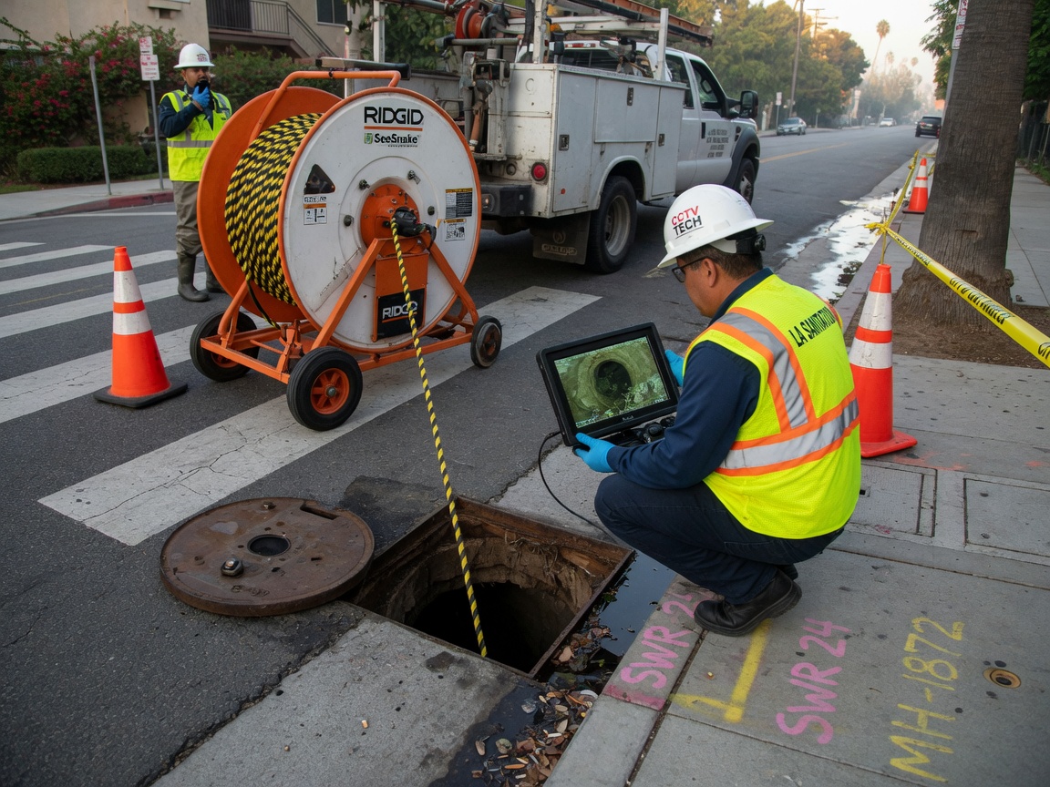 Sewer Camera Inspection in Los Angeles, CA